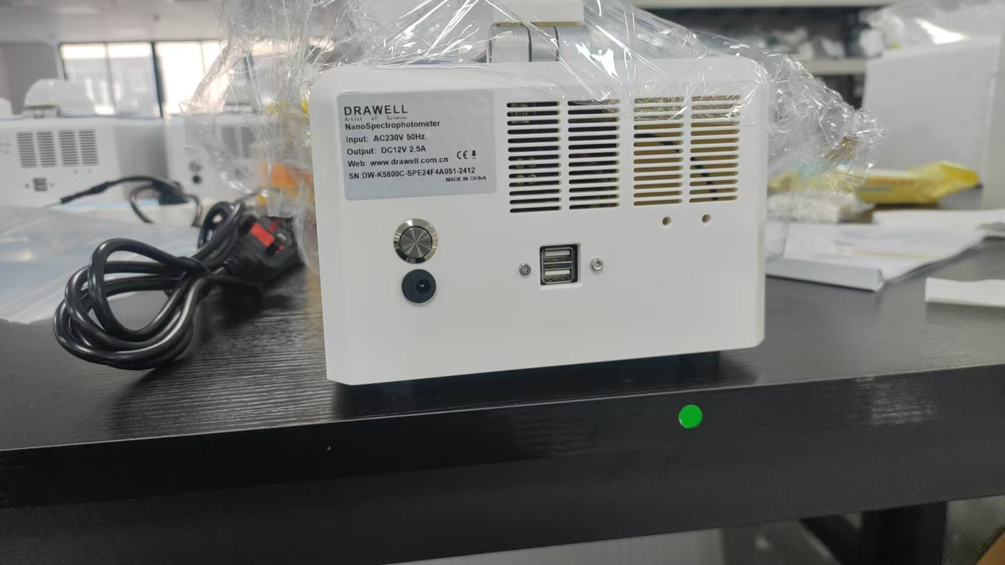 DRAWELL: Micro - Spectrophotometer Model:K5800/K5800C