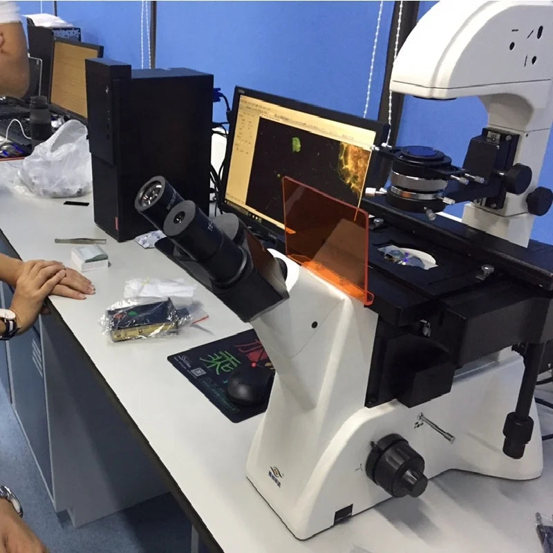 Inverted Fluorescence Microscope Phase Contrast