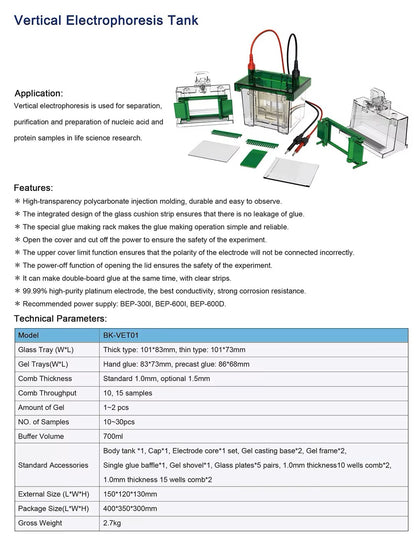 Electrophoresis Vertical